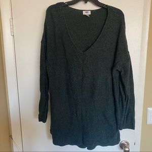 Green Tunic Sweater